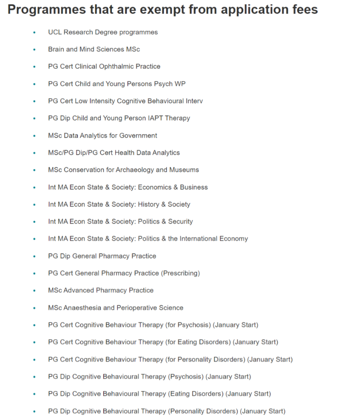 英国留学申请：2023年英国热门院校最新申请费汇总（部分课程免收申请费）-1