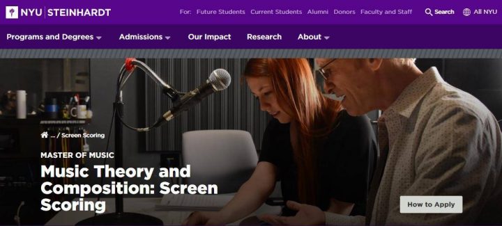 「美国硕士留学」2023年NYU纽约大学电影配乐硕士申请需要什么条件？插图1