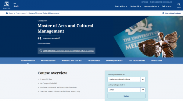 澳洲有那些院校开设了艺术管理和策展专业？去澳洲名校读艺术管理，有哪些选择？插图20