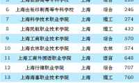 上海高职院校排名2023(大专)：上海工艺美术职业学院第一